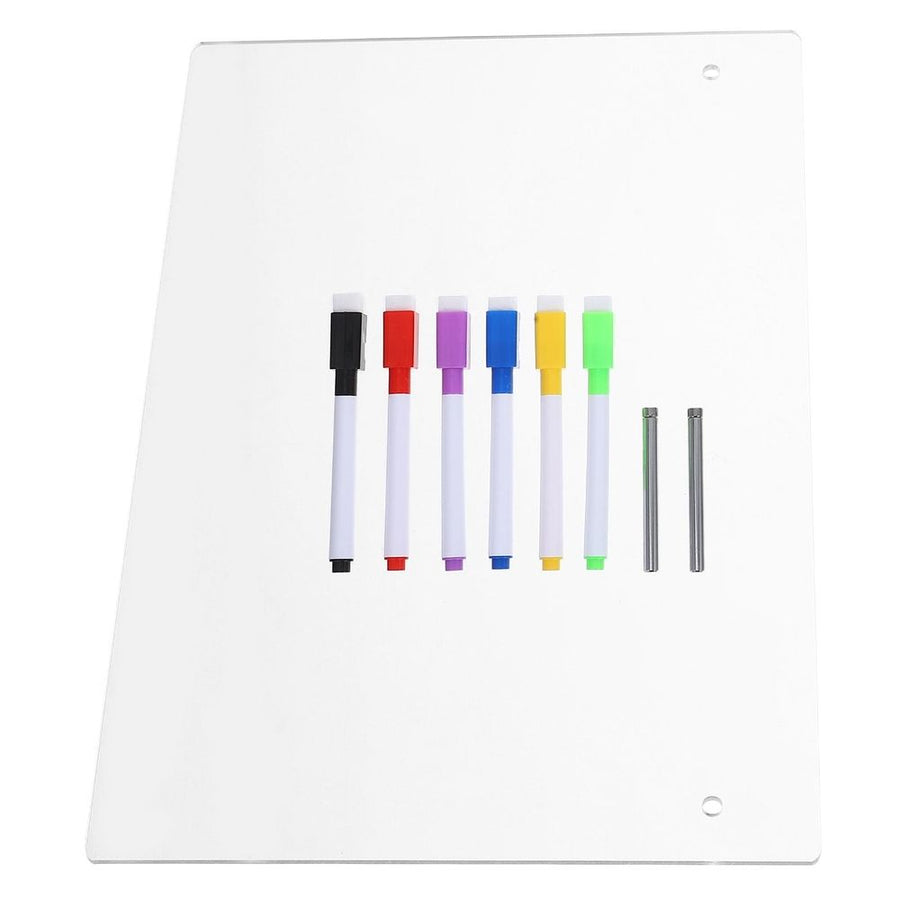Clear Acrylic Memo Board for Home and Office Use - Portable, Reusable Desk Writing and Message Board