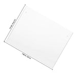 Clear Acrylic Memo Board for Home and Office Use - Portable, Reusable Desk Writing and Message Board
