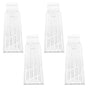 Clear Acrylic Shoe Rack Set of 4 - Retail Display and Storage Organizer for Shoes
