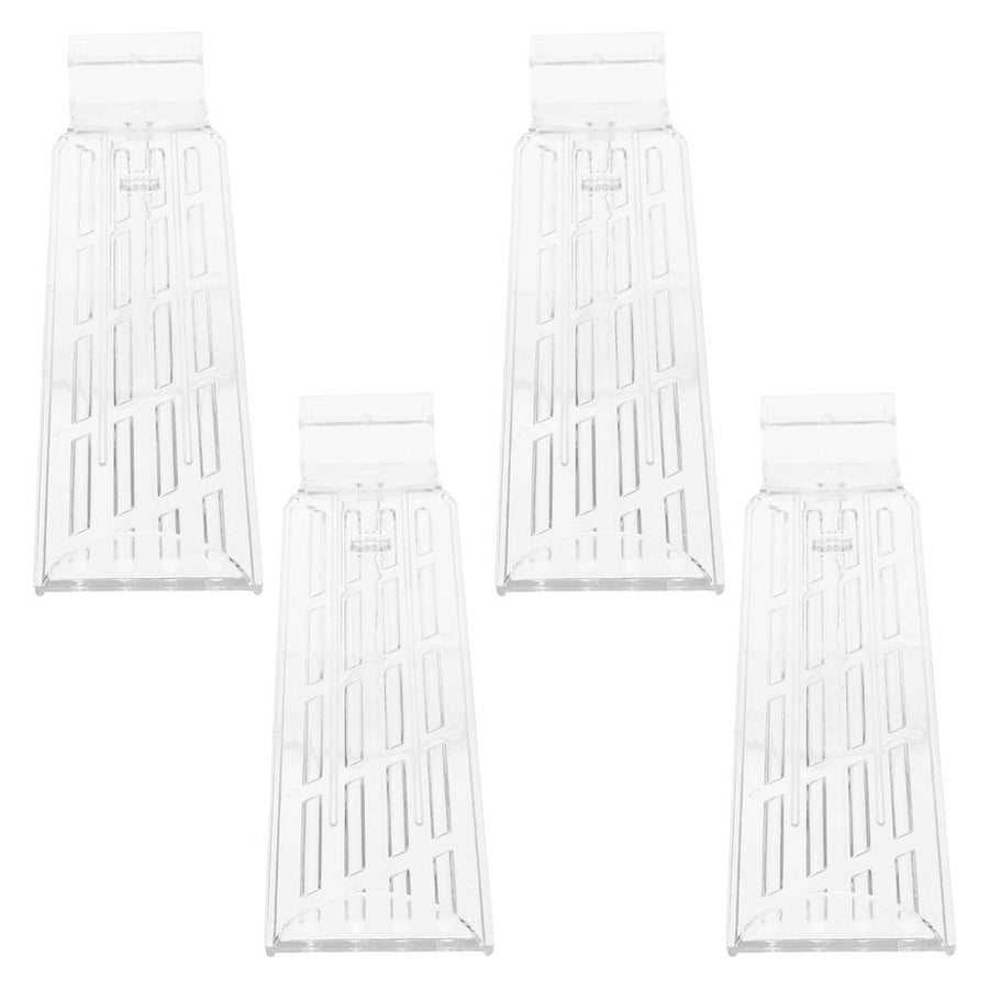 Clear Acrylic Shoe Rack Set of 4 - Retail Display and Storage Organizer for Shoes