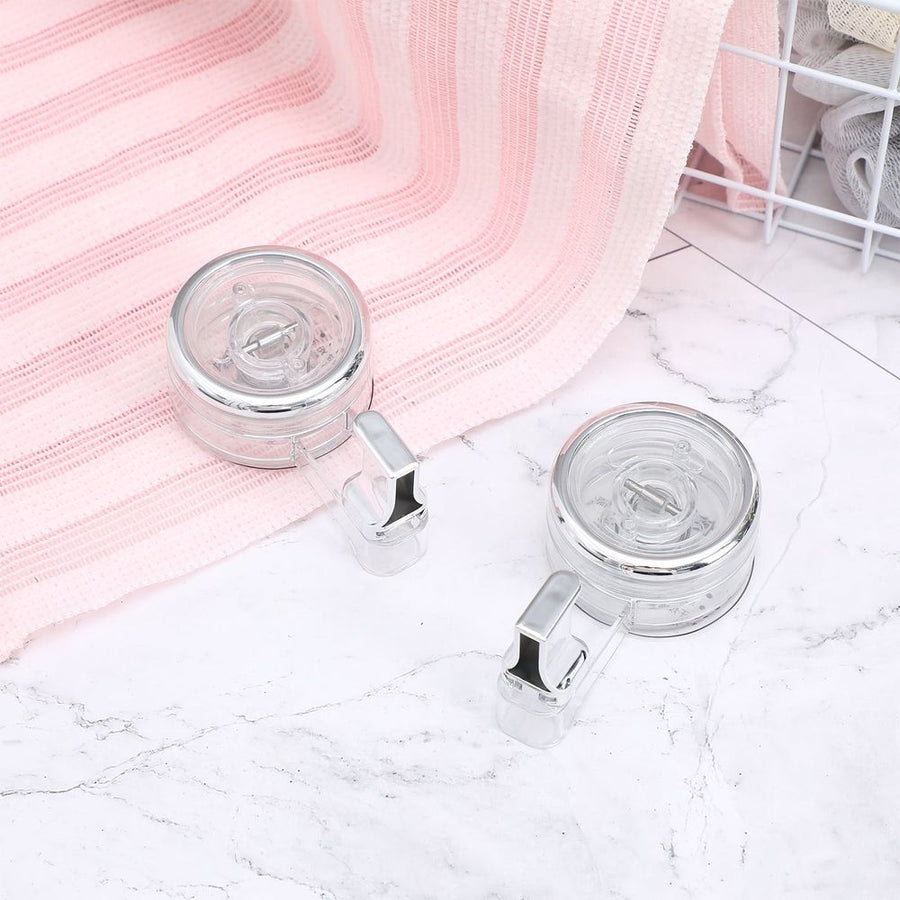 2 Pack Heavy Duty Large Cup Hooks for Home and Bathroom Use, Easy to Remove, No Damage, Plastic Design