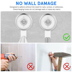 2 Pack Heavy Duty Large Cup Hooks for Home and Bathroom Use, Easy to Remove, No Damage, Plastic Design