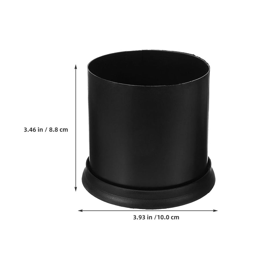 Plastic Toilet Brush Stand Stylish Black Bathroom Accessory 6Pcs