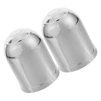 Hitch Ball Cover Chrome Finish Plated Silver Plastic for Trailer Towing Protection 2Pcs