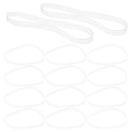 100Pcs Reusable Clear Rubber Bands for Crafting Office Bundling and Balloon Arch Projects