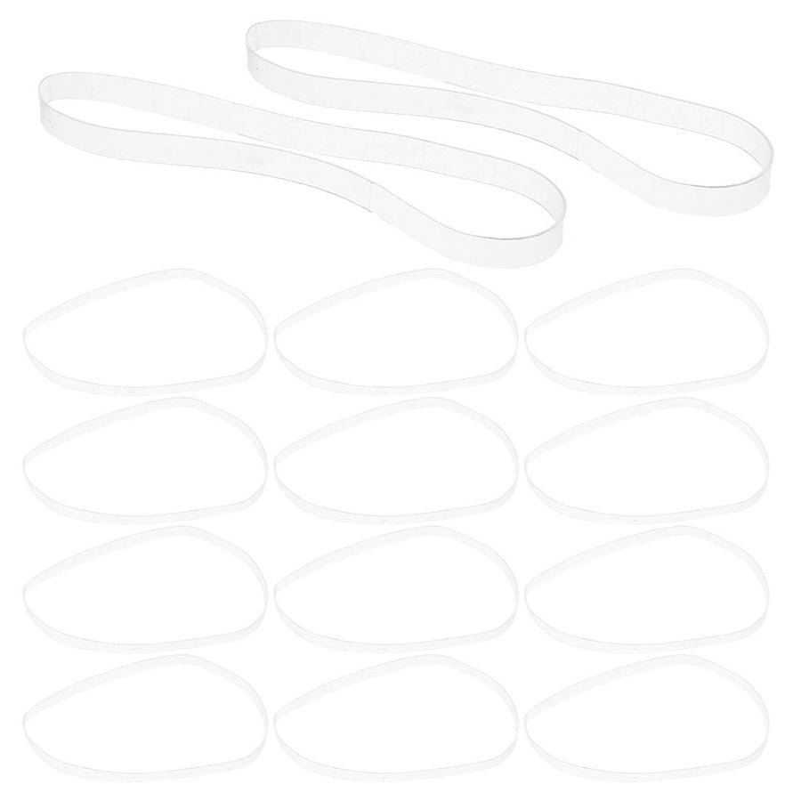 100Pcs Reusable Clear Rubber Bands for Crafting Office Bundling and Balloon Arch Projects