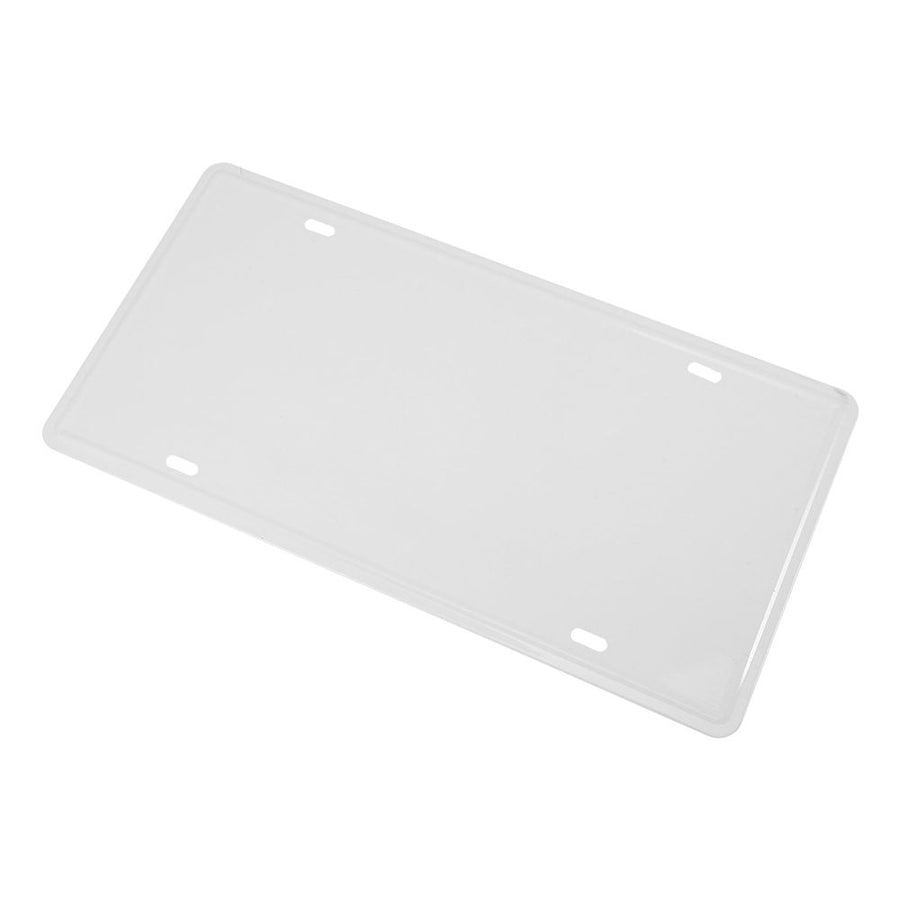 Blank Metal Sign White Tinplate 1Set For Parking Garden