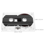 Blank Cassette Tapes High Fidelity Audio Recording Black Plastic 2Pcs