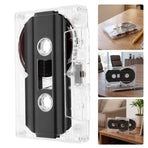 Blank Cassette Tapes High Fidelity Audio Recording Black Plastic 2Pcs