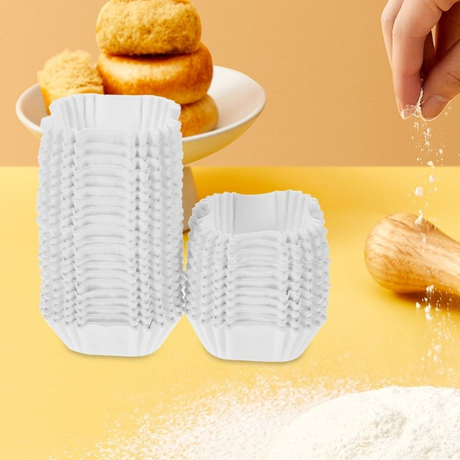 Oil-Proof White Paper Cupcake Holders, Great for Baking, 2000Pcs
