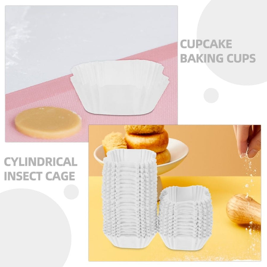 Oil-Proof White Paper Cupcake Holders, Great for Baking, 2000Pcs