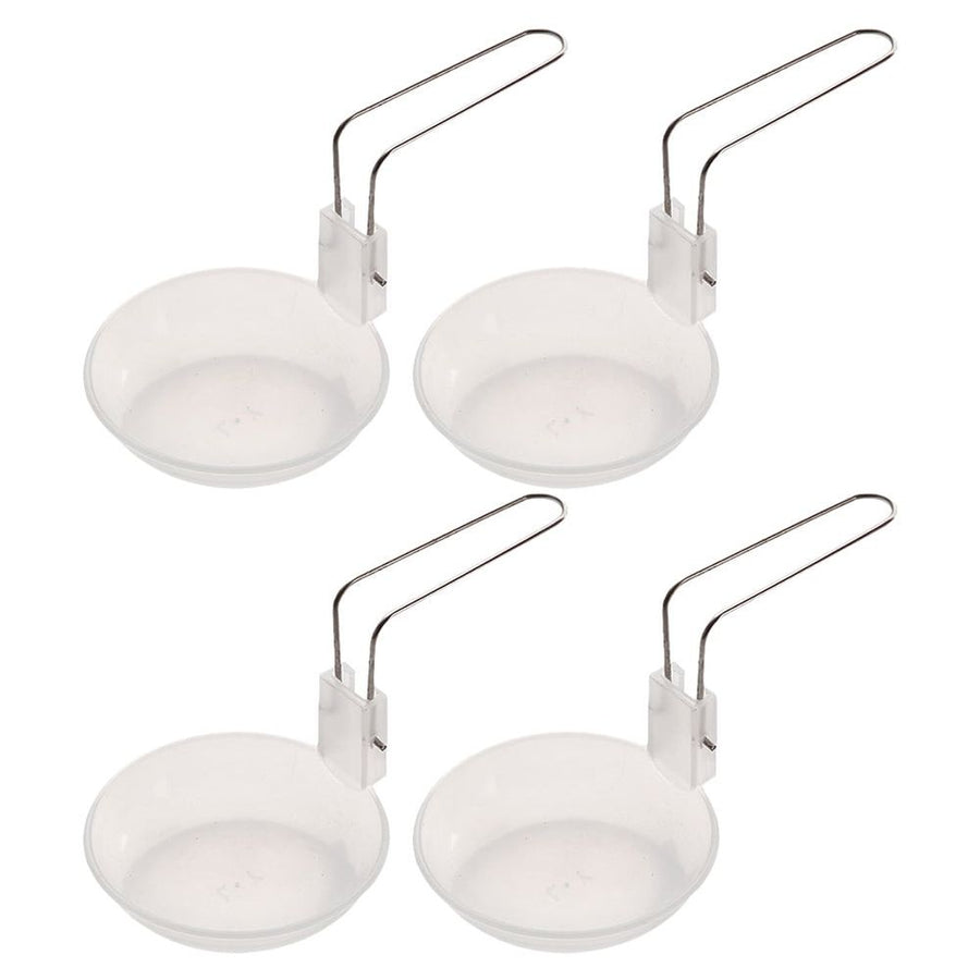 White Plastic Ladle, Portable Design, Ideal for Mixing and Serving, Outdoor Use, 4Pcs
