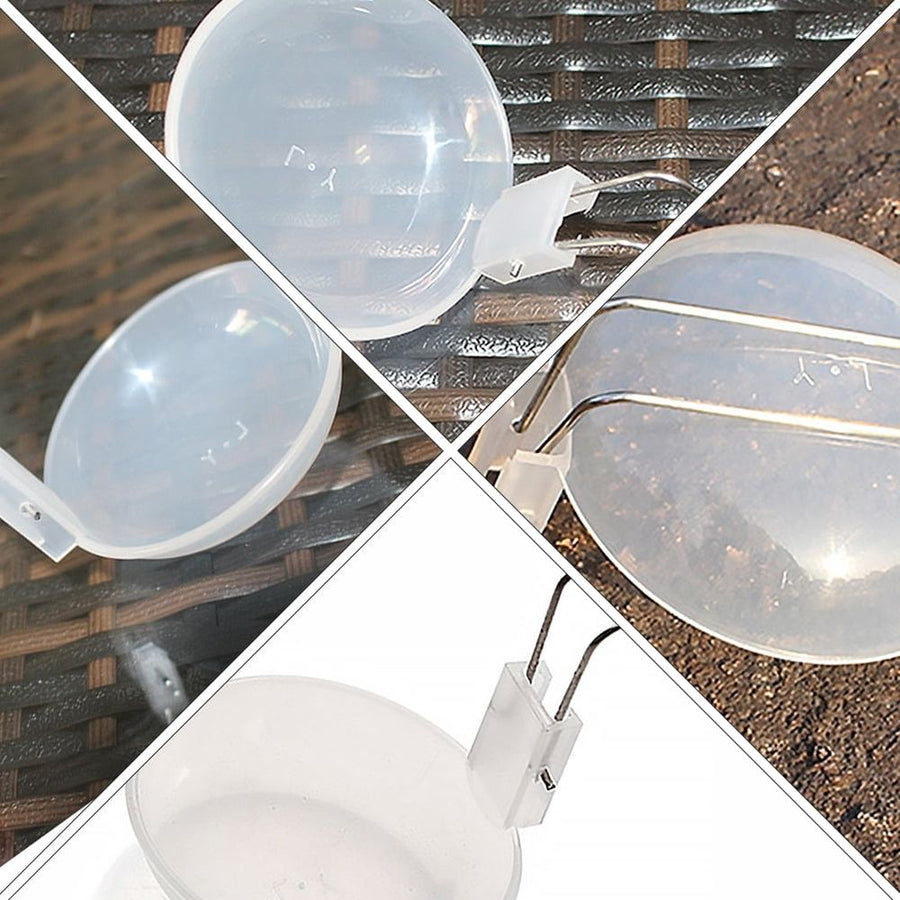 White Plastic Ladle, Portable Design, Ideal for Mixing and Serving, Outdoor Use, 4Pcs