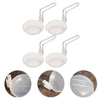 White Plastic Ladle, Portable Design, Ideal for Mixing and Serving, Outdoor Use, 4Pcs