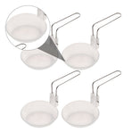 White Plastic Ladle, Portable Design, Ideal for Mixing and Serving, Outdoor Use, 4Pcs