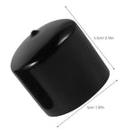 4-Pack Black Rubber Axle Dust Caps for Trailer Wheel Bearings, Hub Protective Covers Replacement Set