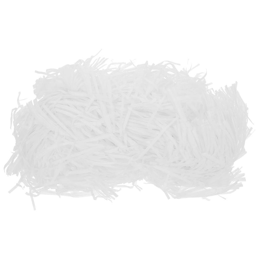 Reusable White Crinkle Cut Paper Shred for Present and Box Filling