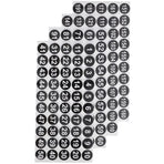 Small Adhesive Number Stickers for Metal, Wood, Glass - , Easy to Apply, Multi- Use