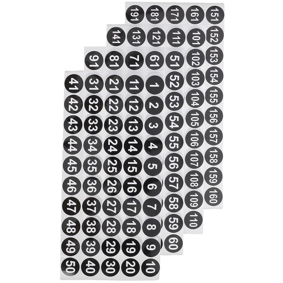 Small Adhesive Number Stickers for Metal, Wood, Glass - , Easy to Apply, Multi- Use