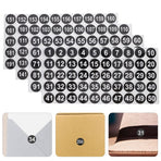 Small Adhesive Number Stickers for Metal, Wood, Glass - , Easy to Apply, Multi- Use