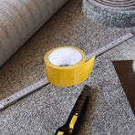 Heavy Duty Yellow Carpet Tape for Hardwood Floors with Extra Strong Adhesive and Hold