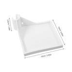 3-Pack Easy Install White Grow Tent Corner Racks for Plant Equipment, Camera Mounts, and Tent Accessories