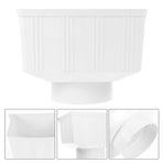 White PVC Gutter Outlet Diverter for Garden Use, and Stylish Solution for Efficient Water Management