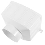 White PVC Gutter Outlet Diverter for Garden Use, and Stylish Solution for Efficient Water Management