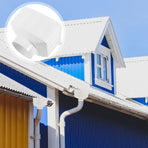 White PVC Gutter Outlet Diverter for Garden Use, and Stylish Solution for Efficient Water Management