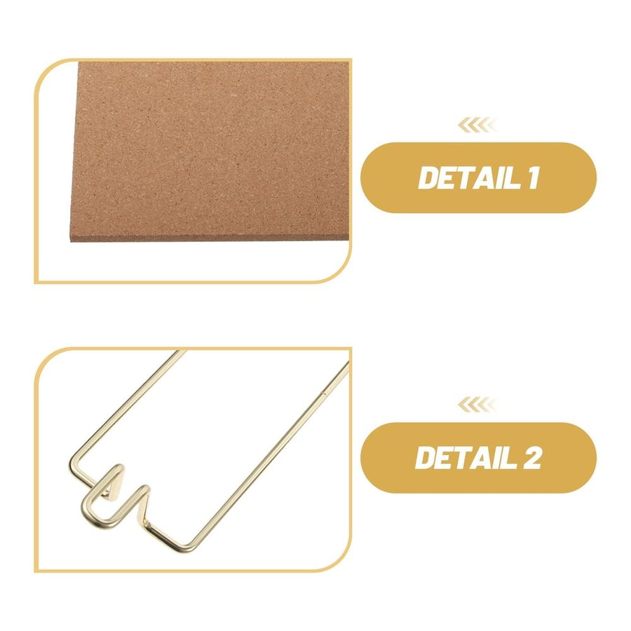 Small Desktop Cork Board with Stand in , Perfect for Office Notes, Photos, and Memo Display