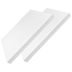 2Pcs White High Density Polyurethane Foam Sheets Protective Foam Pads for Phone Storage and Shipping