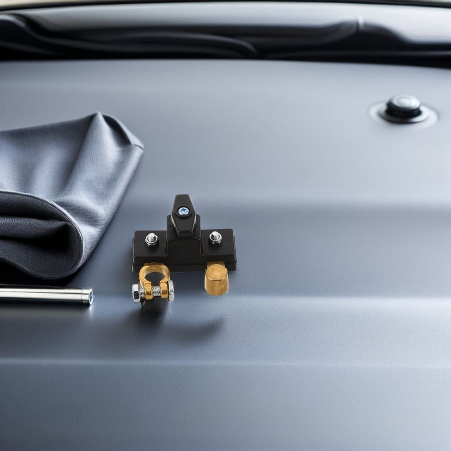 Compact Battery Disconnect Switch Copper Plastic for Car Rv Easy Installation