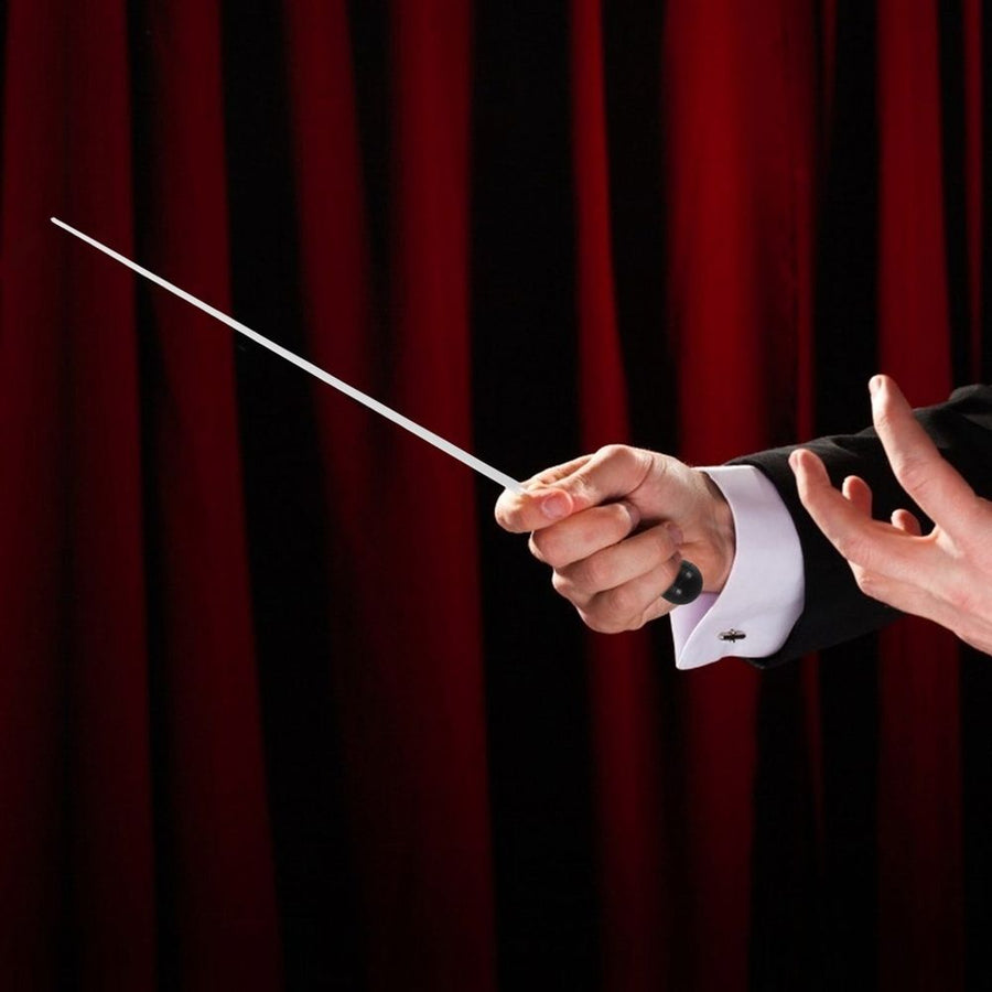 Metal Baton with Ergonomic Grip for Concerts, Multi-Material Construction, Professional Conducting Tool
