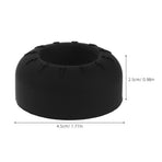 2Pcs Baseball Bat Grip Ring Black Silicone Choke Up Knob for Improved Control and Shock Absorption