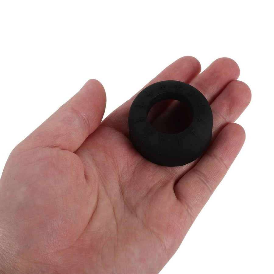 2Pcs Baseball Bat Grip Ring Black Silicone Choke Up Knob for Improved Control and Shock Absorption