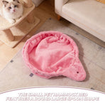 Soft Pink Hanging Cat Hammock Replacement Bed for Cat Tree with Washable Material and Easy Installation