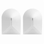 Home Security 2-Pack Wired Glass Break Sensor Detector for Alarm System