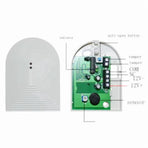 Home Security 2-Pack Wired Glass Break Sensor Detector for Alarm System