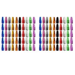 100PCS Bicycle Valve Cap Aluminum  Cycling Valve Cap Bicycle Bike Tire Caps French Style Cap Dust Covers