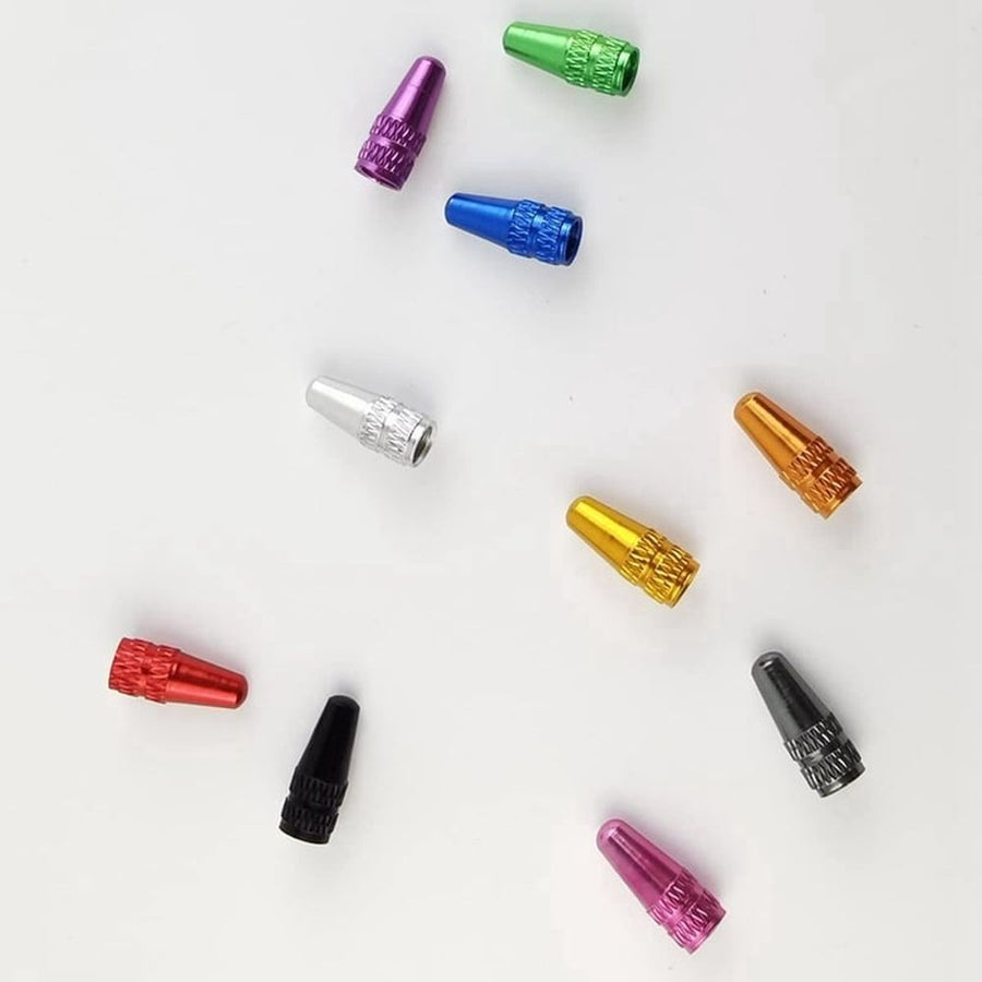 100PCS Bicycle Valve Cap Aluminum  Cycling Valve Cap Bicycle Bike Tire Caps French Style Cap Dust Covers