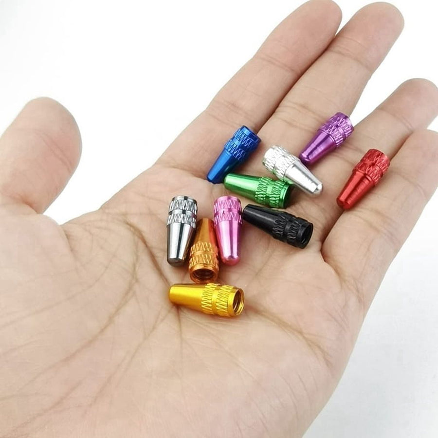 100PCS Bicycle Valve Cap Aluminum  Cycling Valve Cap Bicycle Bike Tire Caps French Style Cap Dust Covers