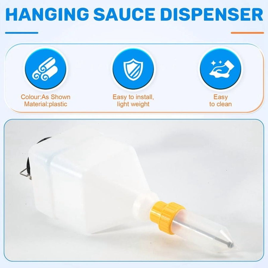 Commercial Kitchen 5.5L Hanging Sauce Bottle – Large Capacity Squeeze Dispenser for Condiments