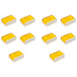 10PCS White Bow Rosin Greek Pitch Friction-Increasing Rosin for Violin Cello Bow String Instrument Durable