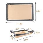 2PC Silicone Fiber Baking Mat with Buckle, & Non Stick