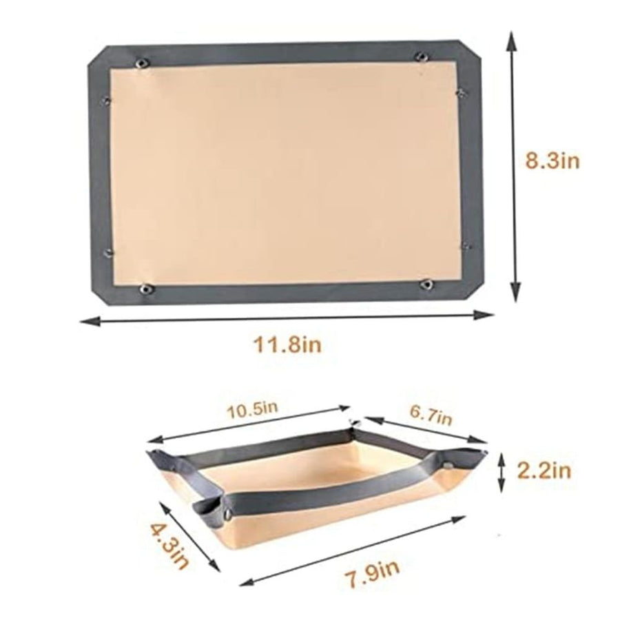 2PC Silicone Fiber Baking Mat with Buckle, & Non Stick