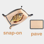 2PC Silicone Fiber Baking Mat with Buckle, & Non Stick