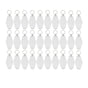 30Pack Motel Keychain Blanks Vintage Motel Keychains Sublimation Blank Keychain for Vinyl DIY Crafting Keychain White