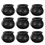 12Pcs Mini Candy Kettles Witch Skeleton Cauldron Holder Pot with Handle for Halloween Easter 'S Day