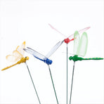 24Pcs 3D Dragonfly Garden Decor Dragon Fly Stakes Dragonflies Ornaments Patio Decoration
