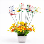 24Pcs 3D Dragonfly Garden Decor Dragon Fly Stakes Dragonflies Ornaments Patio Decoration
